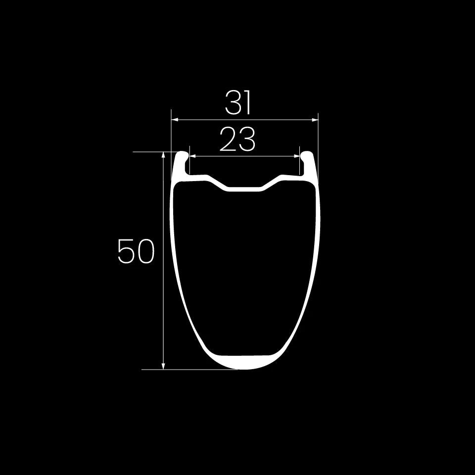 Elite Drive 50D II Carbon Road Wheel