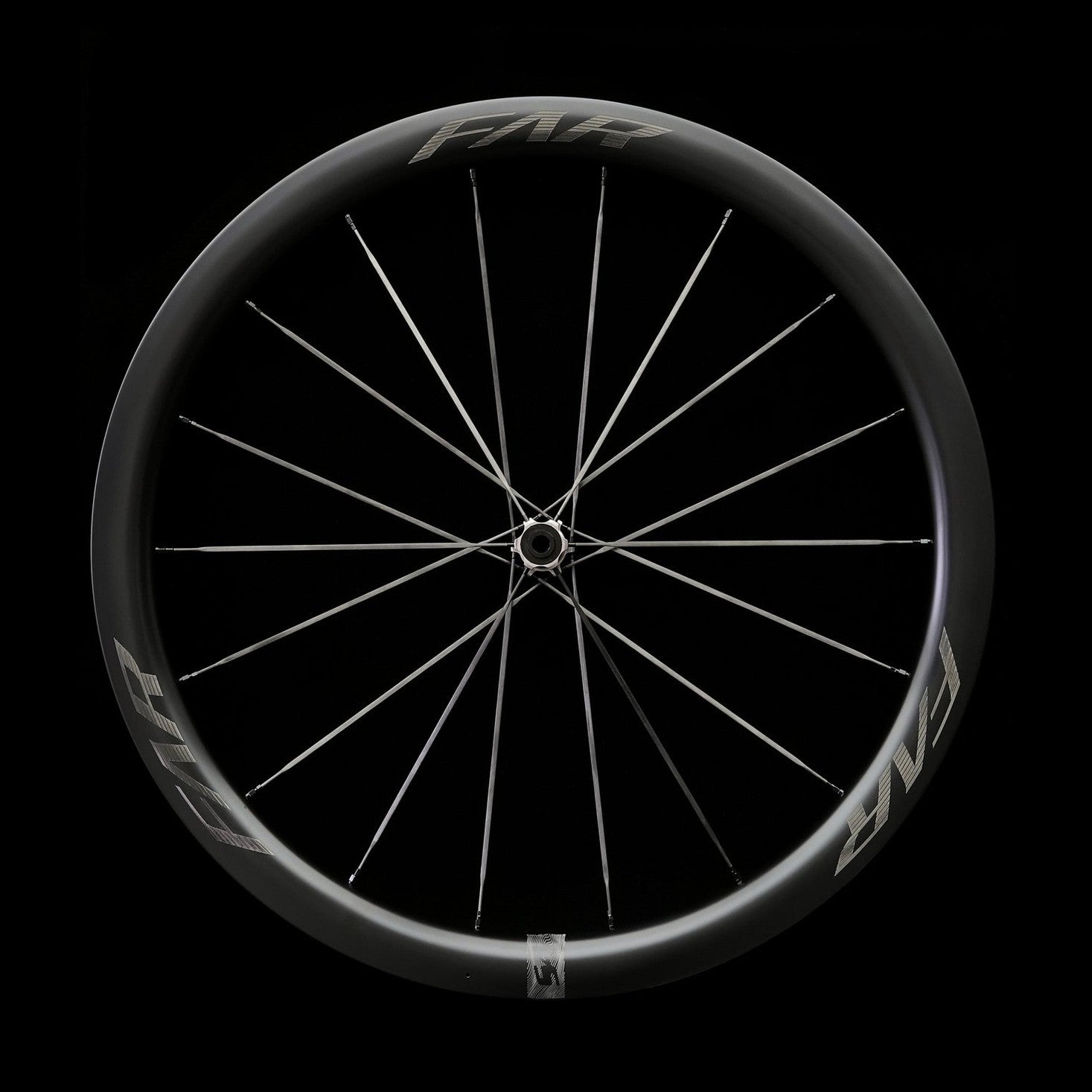 S Series S4 Carbon Wheels etched logo on black background.